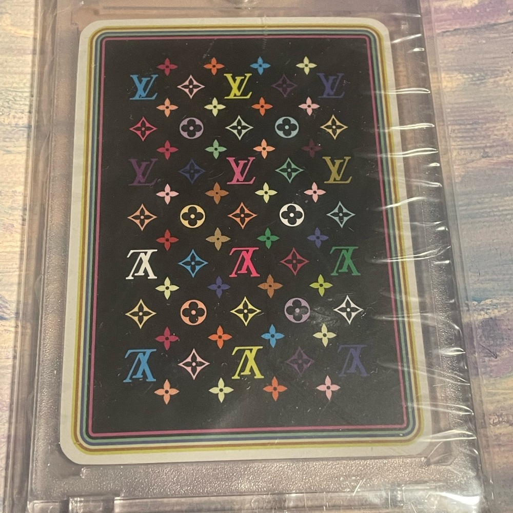 Authentic Louis Vuitton Multicolor Playing Card